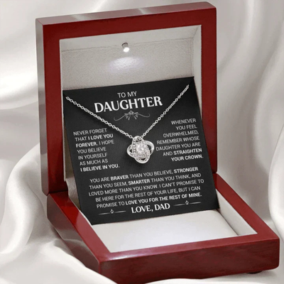 To my Daughter - BondKnot Necklace