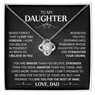 To my Daughter - BondKnot Necklace