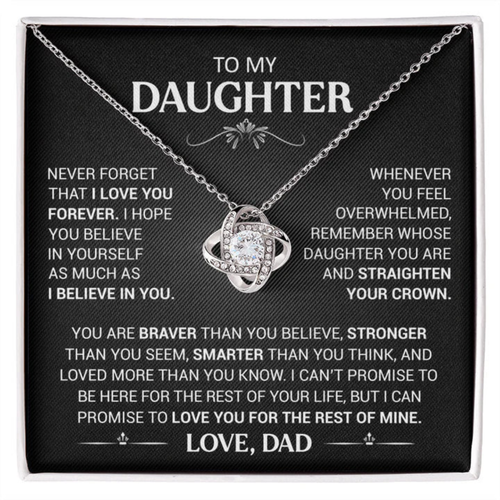 To my Daughter - BondKnot Necklace