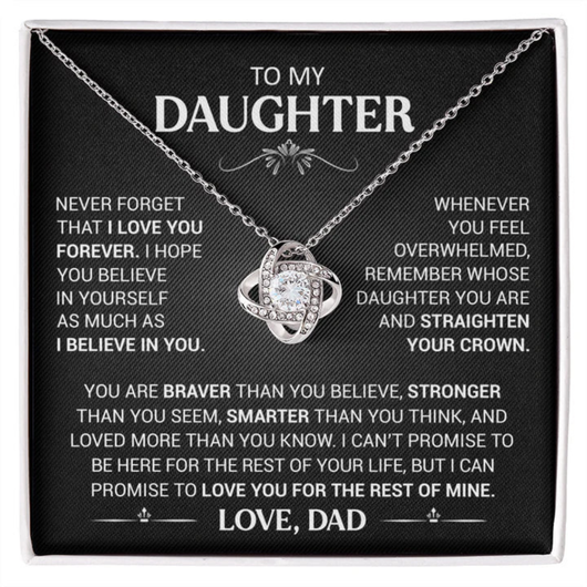 To my Daughter - BondKnot Necklace