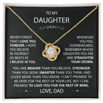 To my Daughter - BondKnot Necklace