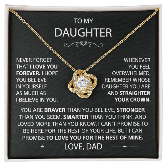 To my Daughter - BondKnot Necklace